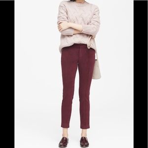 Banana Republic Sloan Skinny-Fit Velvet Pant, S